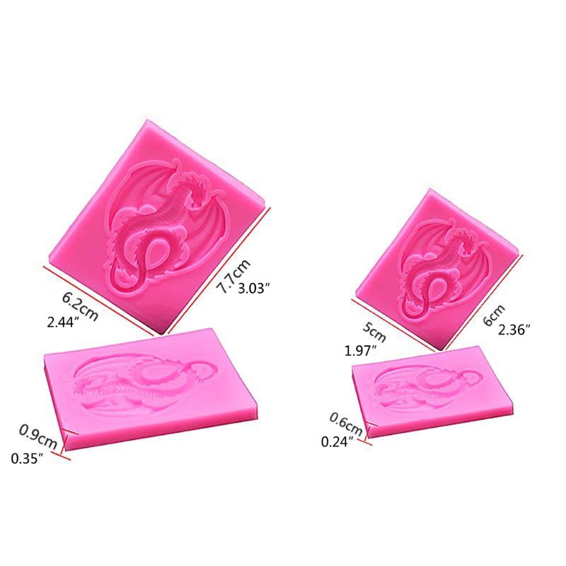 Khuôn silicone làm bánh kẹo hình rồng bay