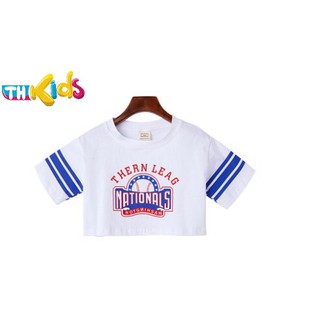 Đồ Nhảy Trẻ Em Mẫu Áo Nationals Tay Ngắn Dáng Croptop