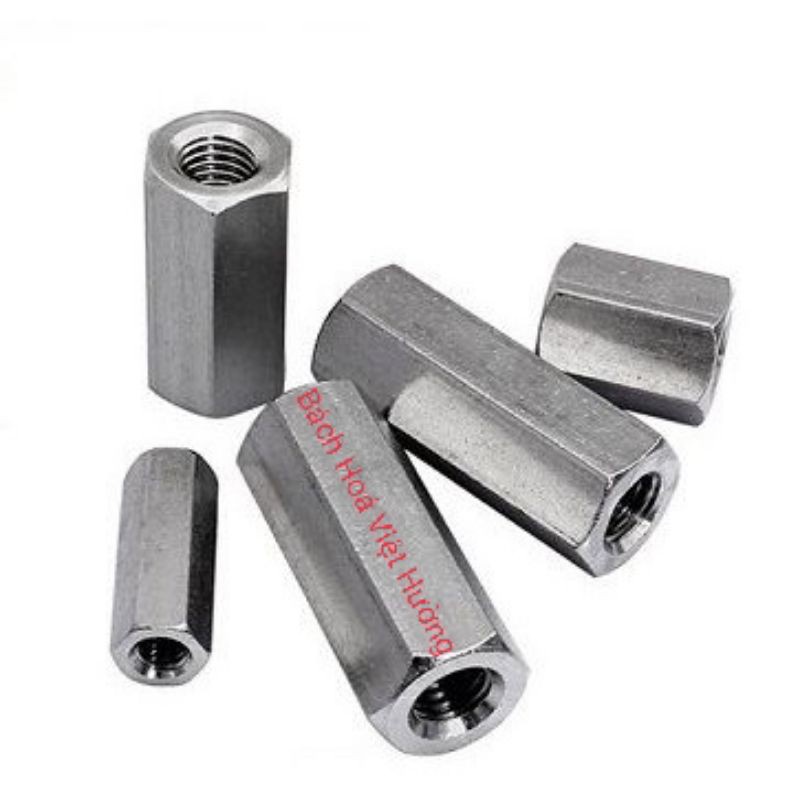 Nối ty ren, tiren đủ kích thước M6, M8, M10, M12, M14, M16 thép Cácbon loại đẹp