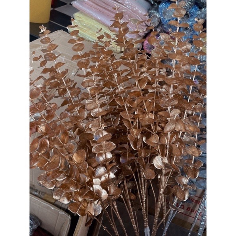 Cành táo vàng kim, cành rẻ quạt decor trang trí siêu đẹp