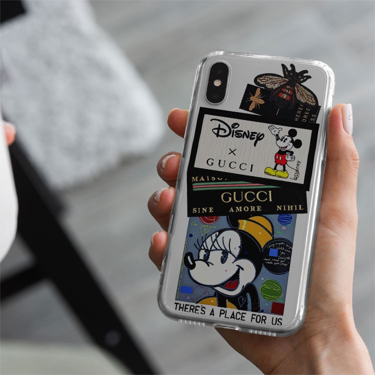 Ốp lưng iphone GUCCI X MICKEY MOUSE cho Iphone 5 6 7 8 Plus X Xr 11 12 Pro Max JC20200800056