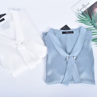 Áo sơmi lụa Oriana