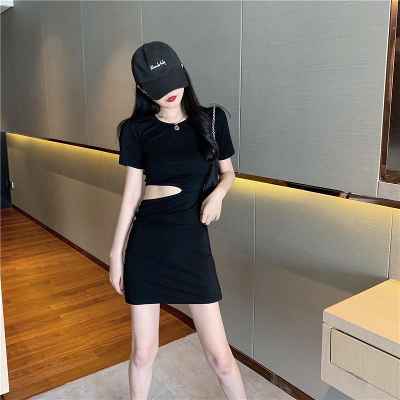 J & M❤️Dress women wrap fashion short T shirt dress short sleeve dresses
