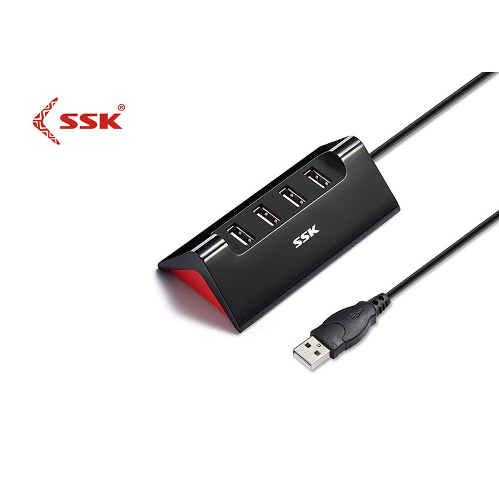 hub usb 4-1 SSK SHU 830 (2.0), bộ chia cổng usb 1 ra 4 cổng 2.0