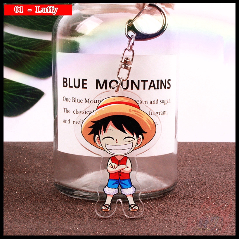 ❀ One Piece - Luffy / Zoro / Robin / Brook Móc khóa ❀ 1Pc Anime Acrylic Double-Sided Printed KeyRing Pendant Gifts