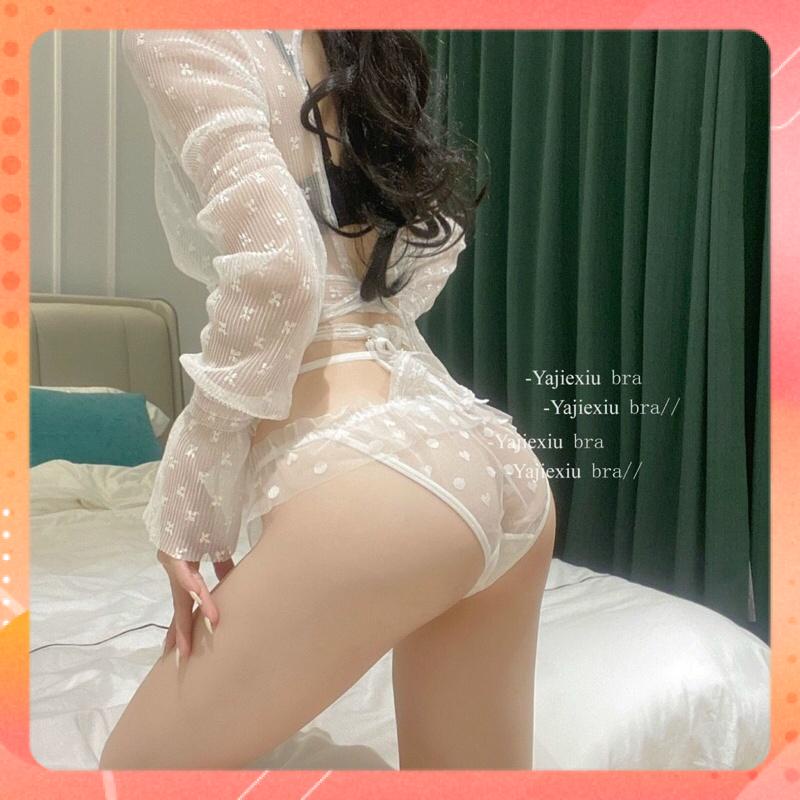 Quần lót ren tim dây ren buộc eo sexy gợi cảm màu đen, trắng, đỏ mã 21 | BigBuy360 - bigbuy360.vn