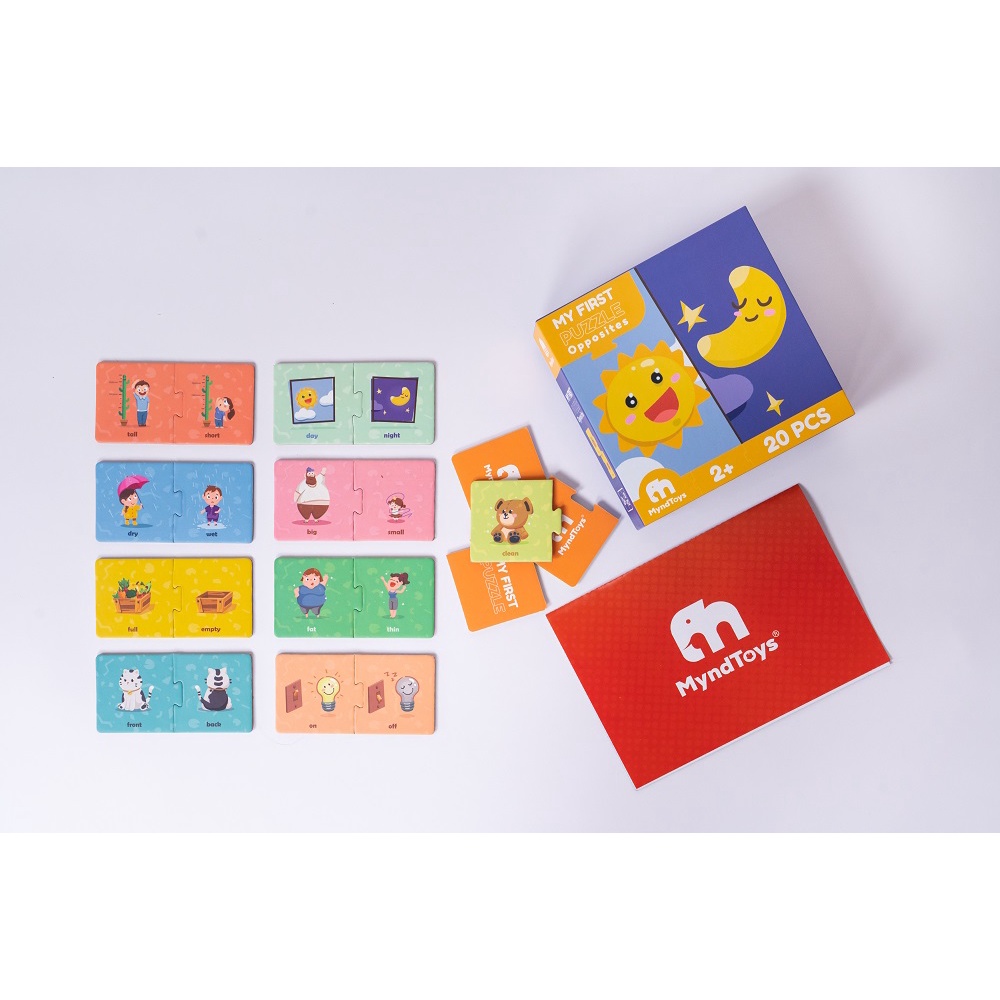 Đồ chơi xếp hình Đối lập giúp phát triển nhận thức và giác quan- Dành cho bé từ 2 tuổi- My First Opposites MyndToys