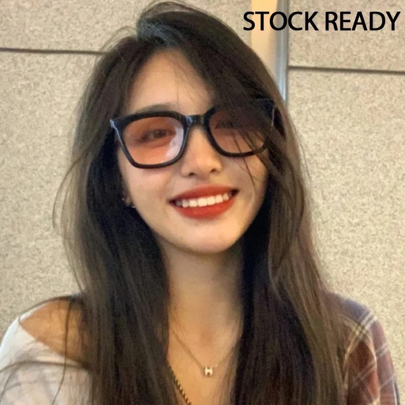 Mắt kính gọng vuông nhỏ chống tia sáng xanh phong cách Hàn Quốc cổ điển dành cho nam nữ