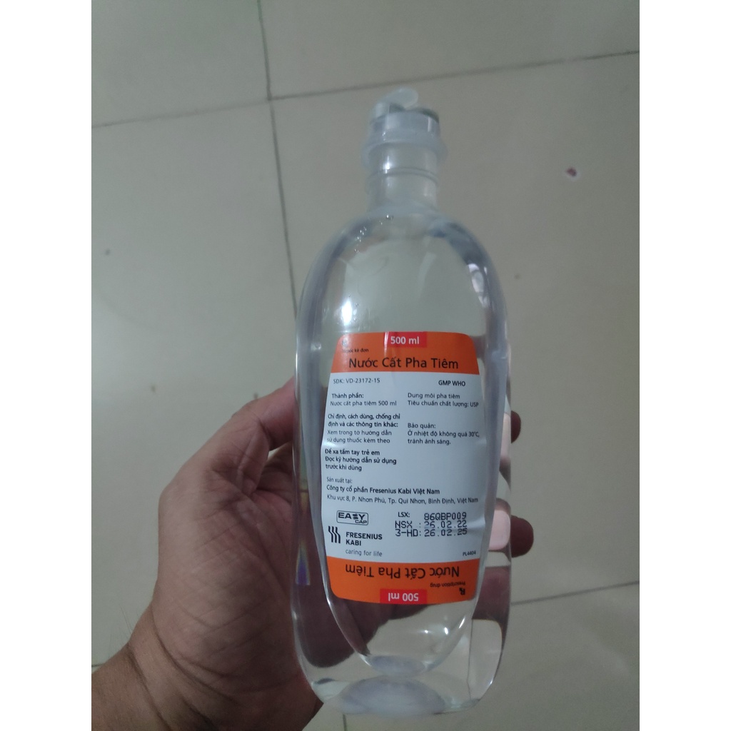 Nước cất 500ml Kabi tản nhiệt nước custom