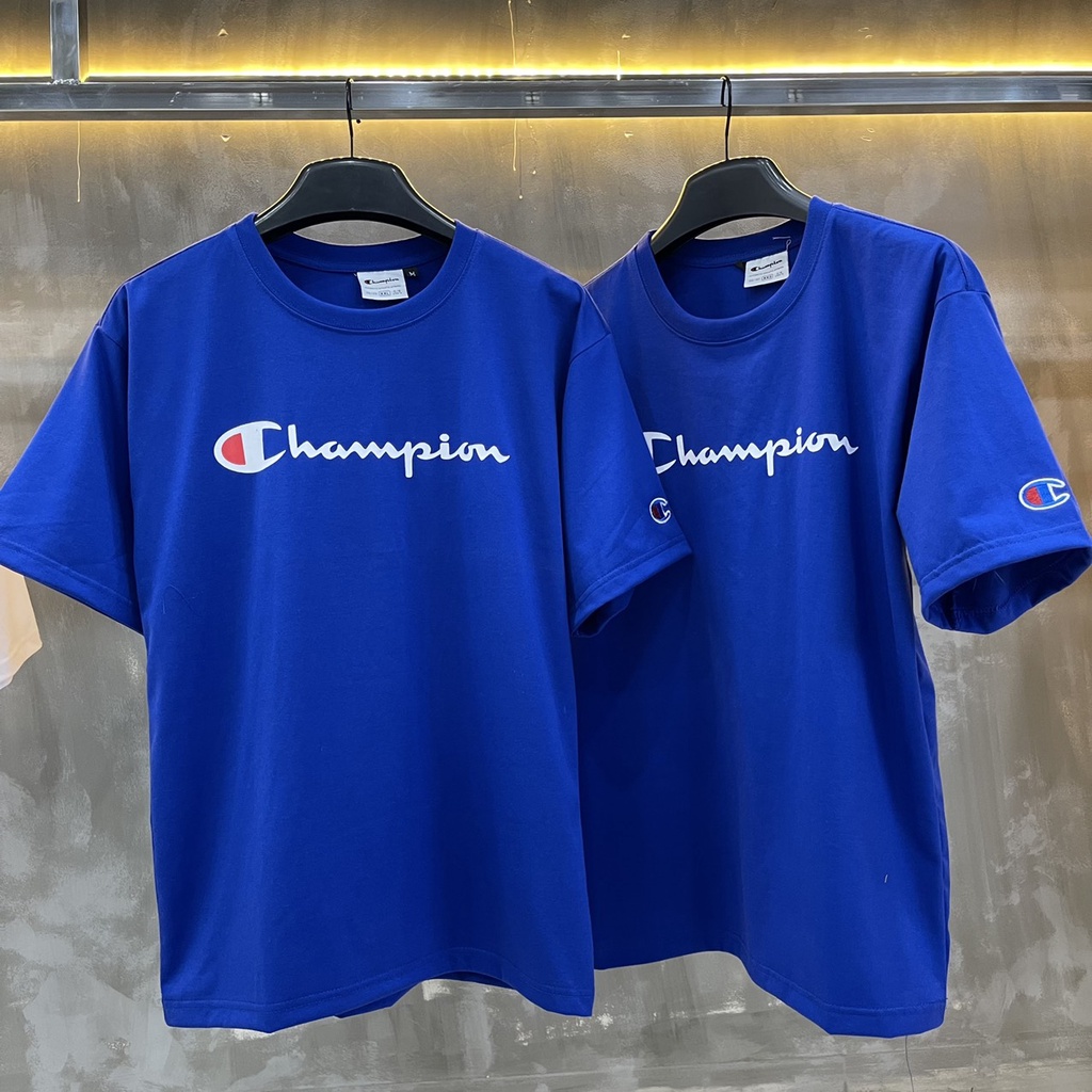 Áo Thun Champion Unisex Áo Thun In V1 Hàng Chất Logo Thêu Full Tag