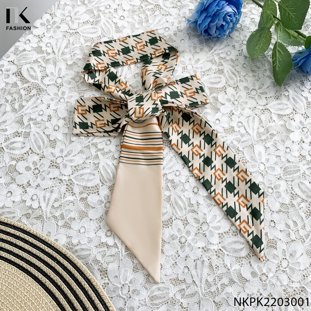 Khăn Buộc Nơ Cổ NK Fashion Họa Tiết Nổi Bật, Dễ Phối Đồ NKPK2203001