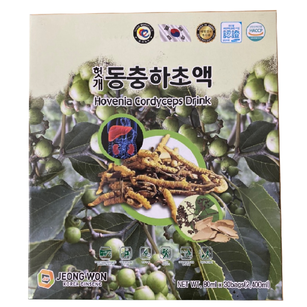 Nước bổ gan đông trùng hạ thảo Jeong Won Hàn Quốc - bồi bổ cơ thể thanh nhiệt giải độc cơ thể