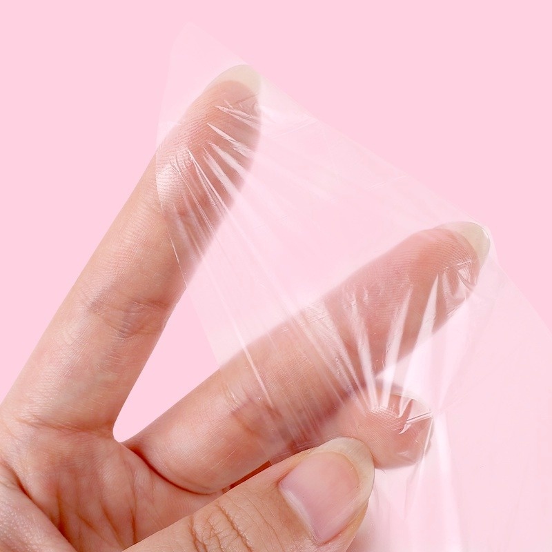 Set 100 Mặt Nạ Nhựa Trong Suốt Siêu Mỏng Dưỡng Ẩm Da Mặt