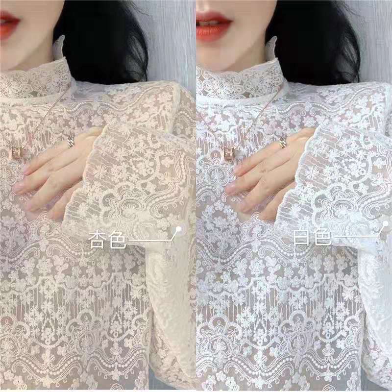 Áo ren lưới thiết kế thời trang phong cách Hàn Quốc quyến rũ