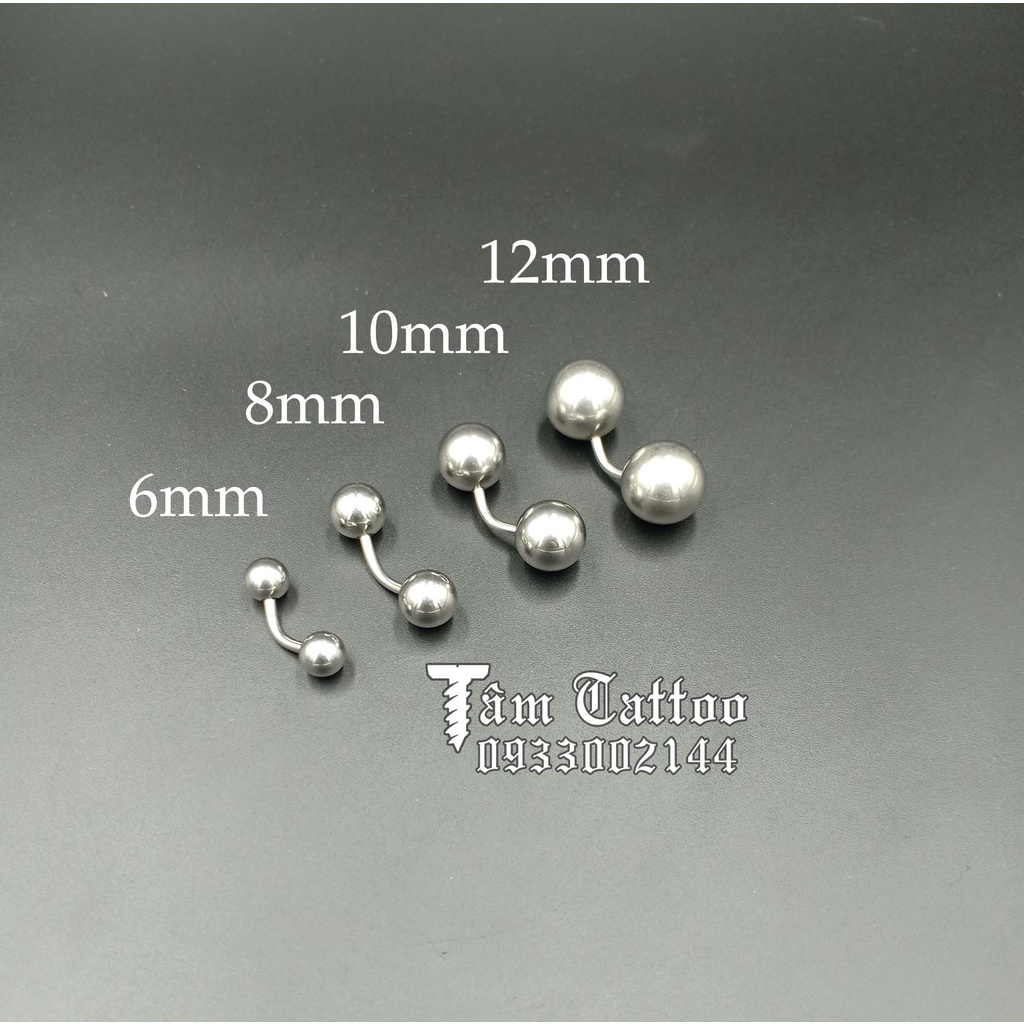 BITA02-Bi tạ đeo trùy cong size 6mm 8mm 10mm 12mm