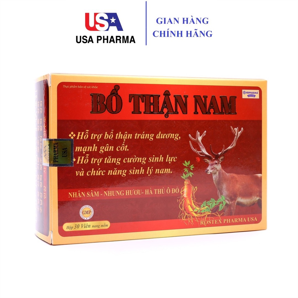 Tăng cường sinh lý nam thảo dược Bổ Thận Nam HDPHARMA bổ thận, tráng dương - 30 viên