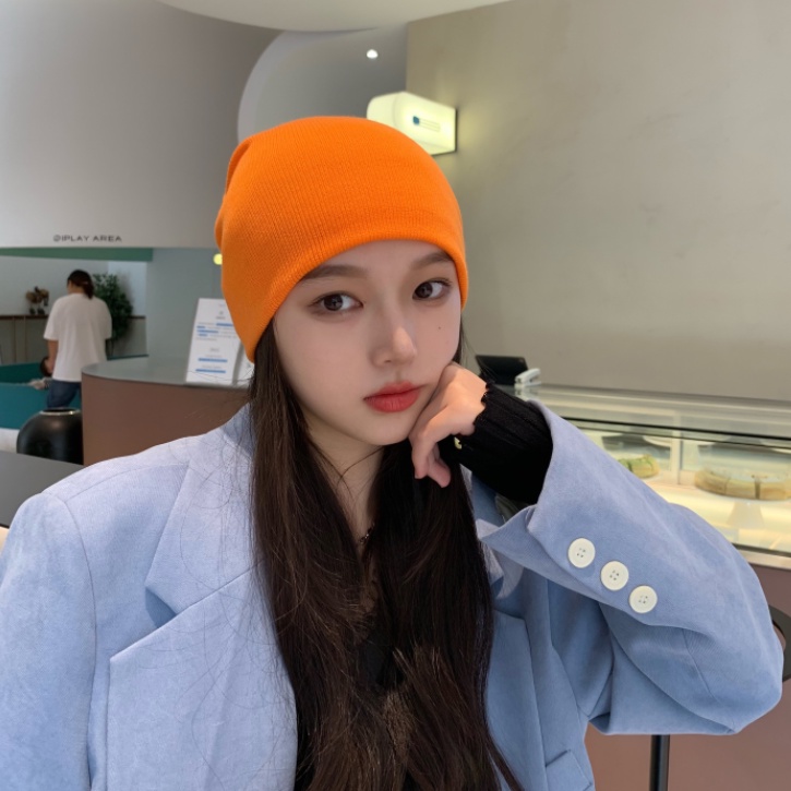 Nón dệt kim màu trơn phong cách Hàn Quốc thời trang thu đông cho nữ