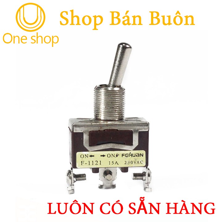 Công Tắc Gạt F-1121 3 Chân 15A (2 Trạng Thái)