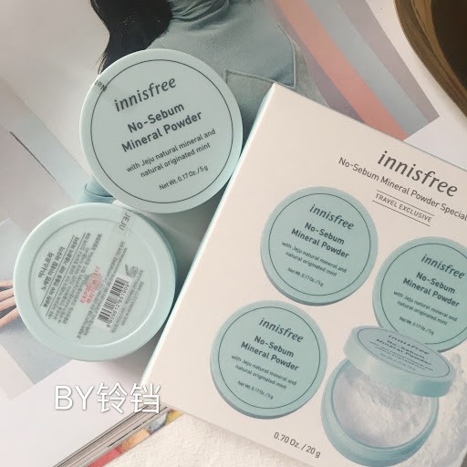 Phấn Phủ Kiềm Dầu Innisfree No Sebum Mineral Powder 5gr- Màu Xanh