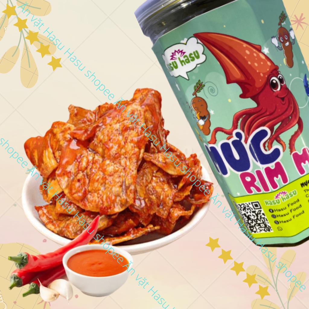 Mua Mực rim me 240G đặc sản Đà Nẵng thơm ngon đậm vị đồ ăn vặt HASU ...