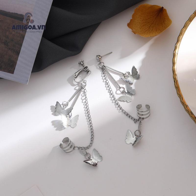 Khuyên Kẹp Vành Tai Hình Bướm Xinh Xắn Cho Nữ