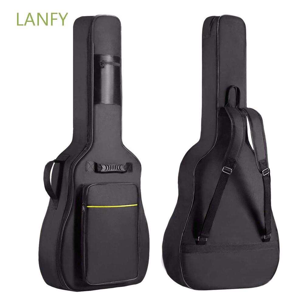 Túi vải bạt đựng đàn guitar 41" mềm mại chống thấm nước có hai quai màu đen tiện lợi