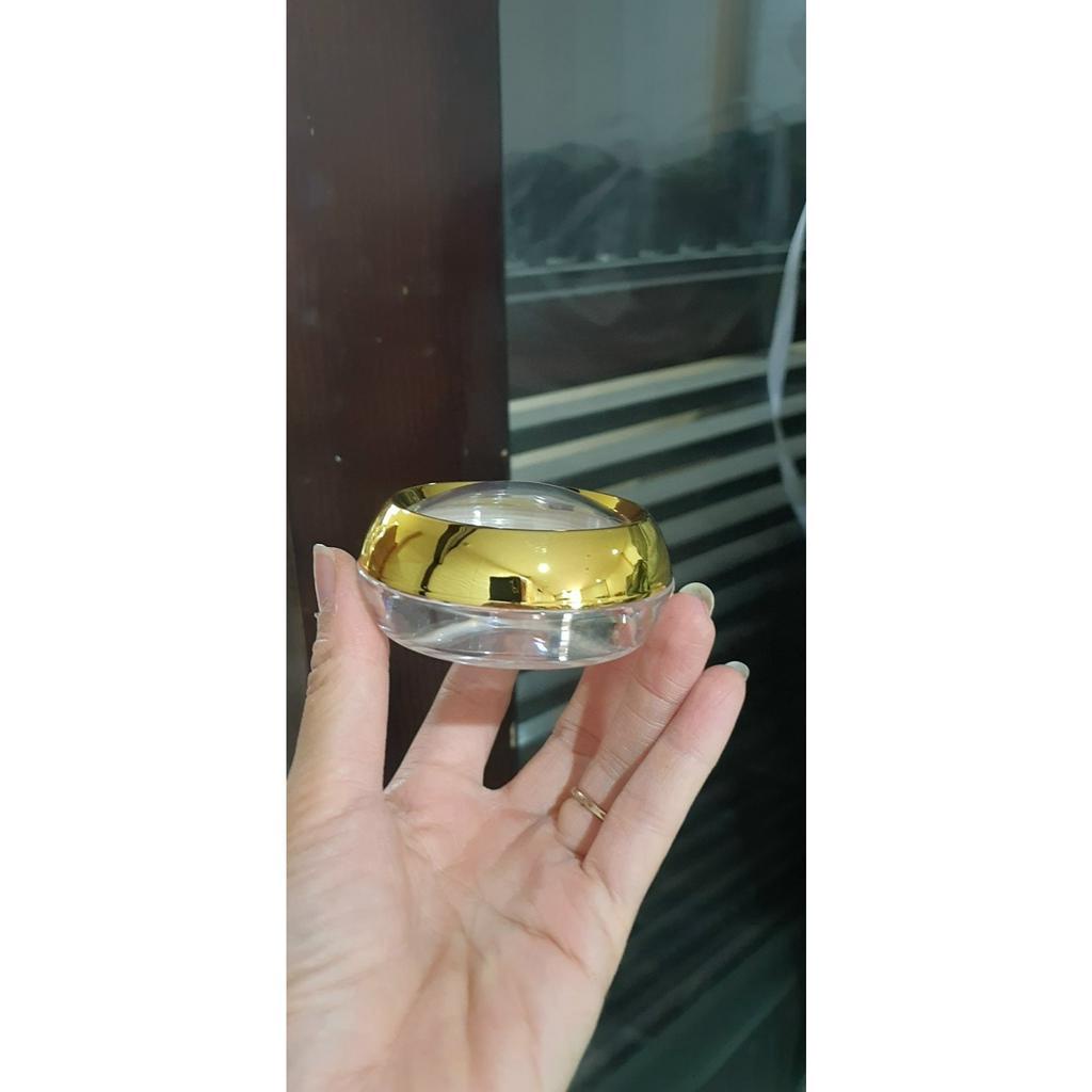 Hũ 50g đựng mỹ phẩm màu vàng, đựng safaron, đựng viên nang