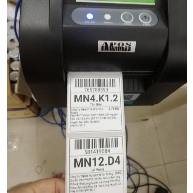 Máy in tem, in mã vạch, in ghtk - shopee Xprinter XP 350BM - Kết nối USB + LAN