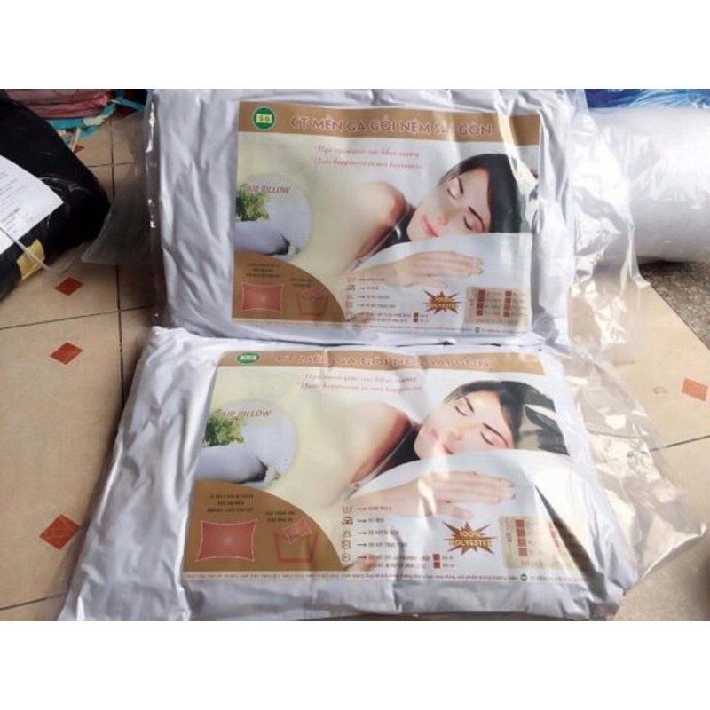 Cặp ruột gối ép hơi  nằm êm ái dày dặn