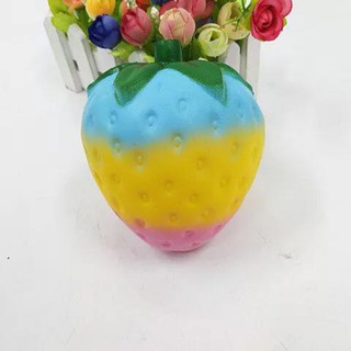 quả dâu tây squishy đồ bóp mềm