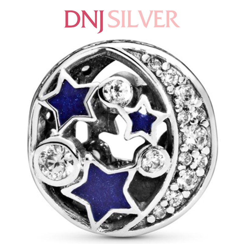Charm bạc 925 cao cấp, hàng chuẩn bạc - Charm Sparkling Night Sky thích hợp để mix vòng tay charm - DN257