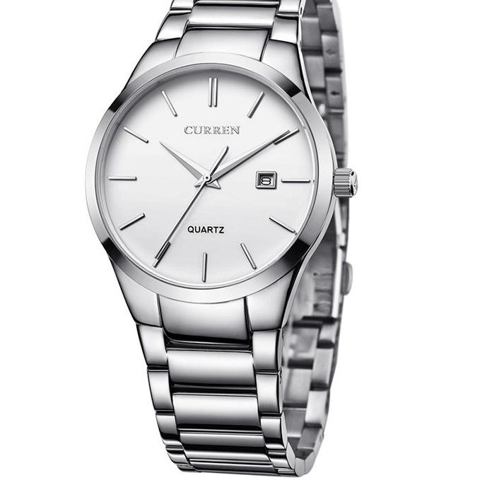 Đồng Hồ Quartz Chạy Kim 8106 Chất Liệu Thép Không Gỉ, Hiệu CURREN 16