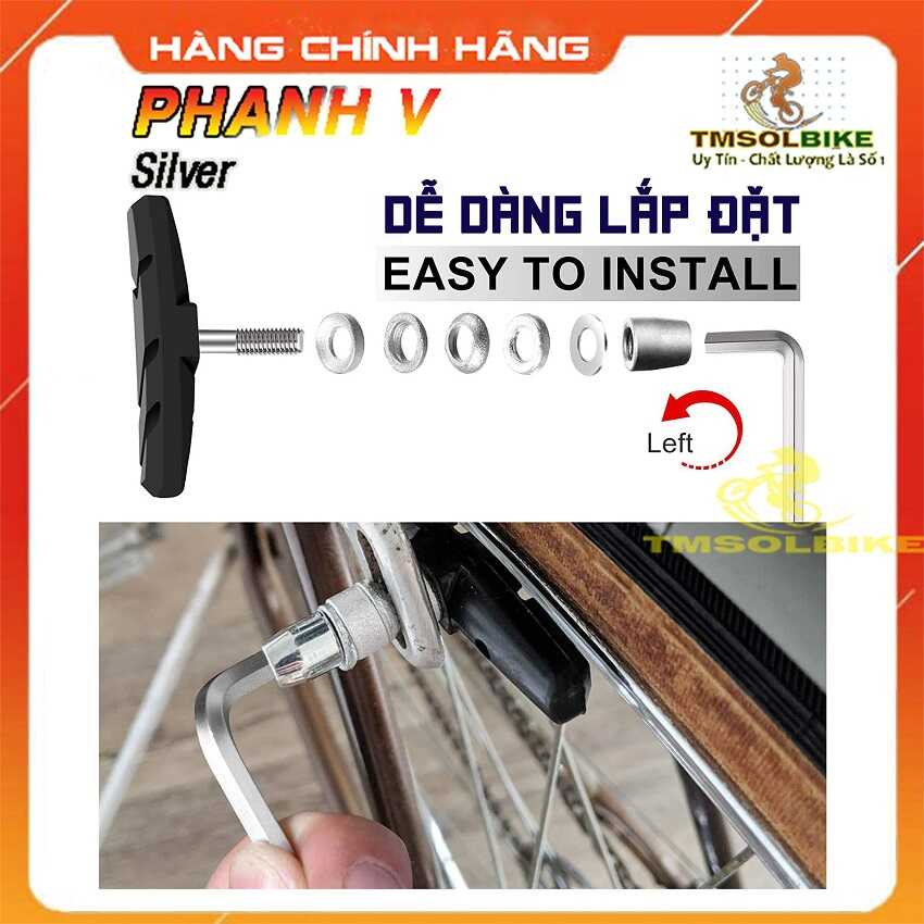 Bộ Phanh V Xe Đap Hợp Kim Nhôm Má Phanh Cơ Xe Đạp mtb road xe đạp đường phố xe đạp gấp