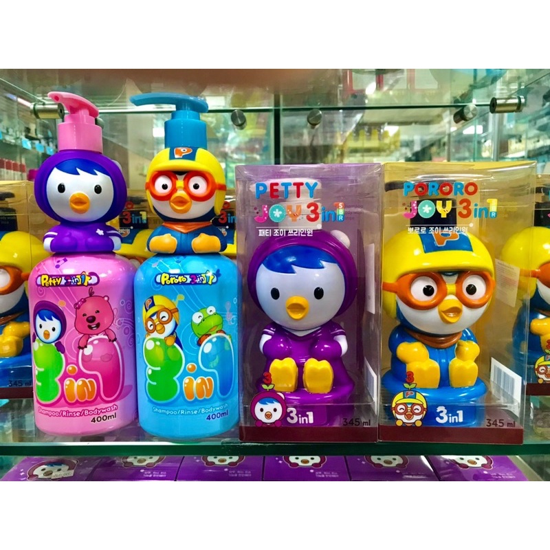 Sữa Tắm Gội Xả 3in1 Pororo Hàn Quốc 345ml &amp; 400ml