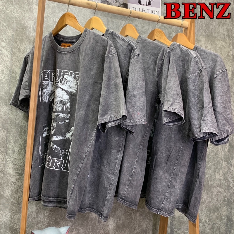 Áo thun tay lỡ loang BAD HABITS in hình đầu lâu phông Unisex nam nữ Premium Cotton oversize form rộng AP 9001