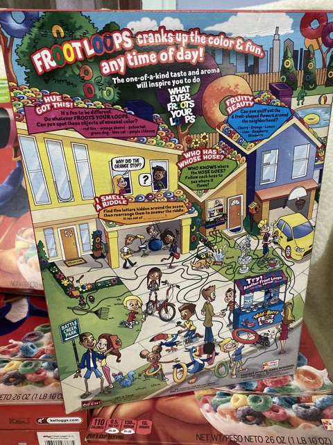 [Hàng Mỹ XT-Size khổng lồ] Bánh Ngũ cốc ăn sáng Kellogg’s Froot Loops 297gr/737gram.