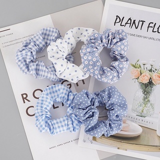 Dây cột tóc, cột tóc vải Scrunchies hoa phong cách Hàn Quốc