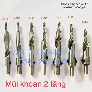 Mũi khoan 2 tầng - khoan mồi - khoan âm vít - ngành gỗ