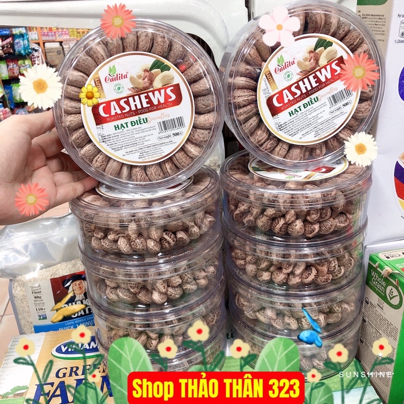 Hạt Điều Lụa Rang Muối CASHEWS Hộp 500gram