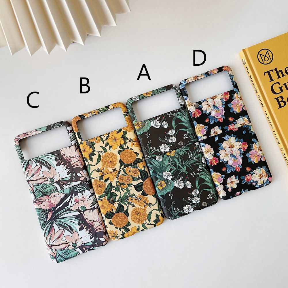 Ốp điện thoại HOCE PC cứng họa tiết hoa hướng dương cổ điển cho Samsung Galaxy Z Flip 3 5G Z Flip 4 Z Fold 3 Z Fold 4