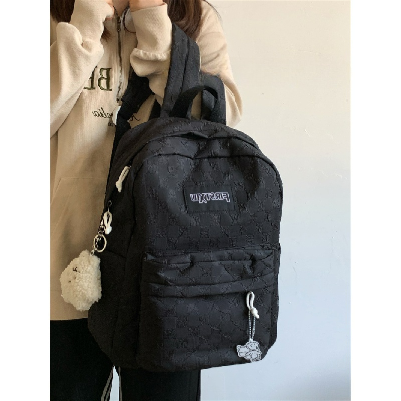 Ba Lô hàn quốc Đi Học thời trang ulzzang Nylon túi đi học chống nước túi canvas nữ balo nhiều ngăn