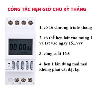 Hẹn giờ chu kỳ tháng - Timer tháng NKG-5