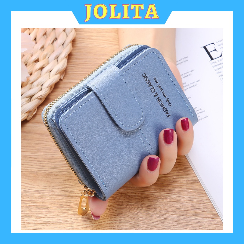 Ví nữ cầm tay mini ngắn đẹp cute nhiều ngăn bỏ túi nhỏ gọn thời trang Hàn Quốc cao cấp giá rẻ JOLITA VN32