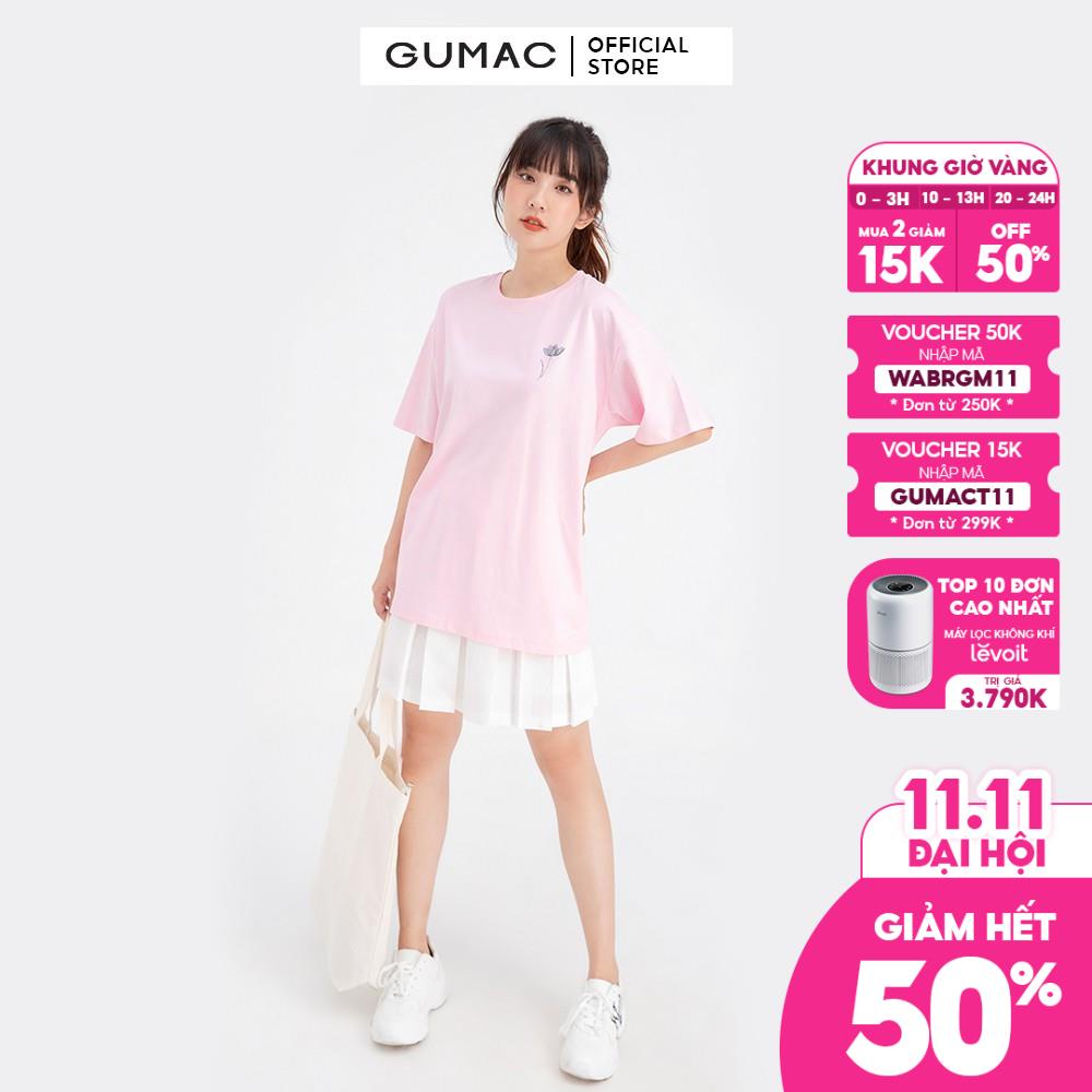 [Mã WABRGM11 giảm 10% đơn 250K] Áo thun in cô gái GUMAC ATB683