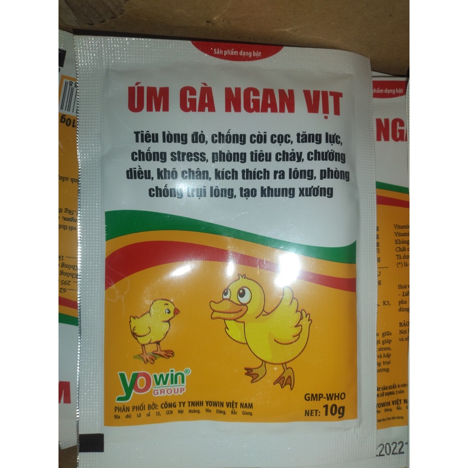 (bán buôn -bán sỉ)kiện 50 gói Úm gia cầm gói 10g. Úm gà, vịt,ngan,ngỗng,cút con,.