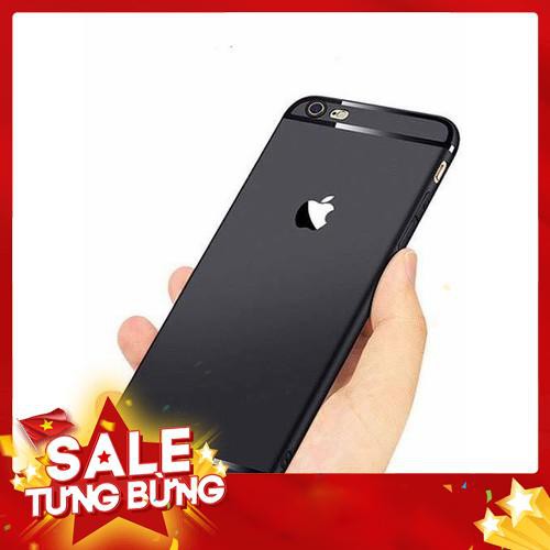 [KINGCASE68 GIẢM 19K] ỐP SU ĐEN HỞ TÁO CHO IPHONE CHỐNG VÂN TAY, CHỐNG SỐC