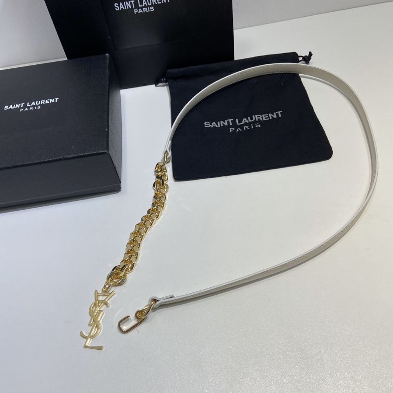 thắt lưng nữ da thật phối dây xích thời trang YSL