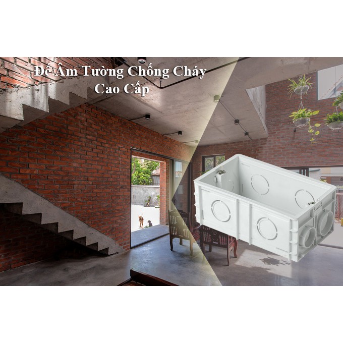 Đế âm tường chống cháy cao cấp Tenko TK-DAV02