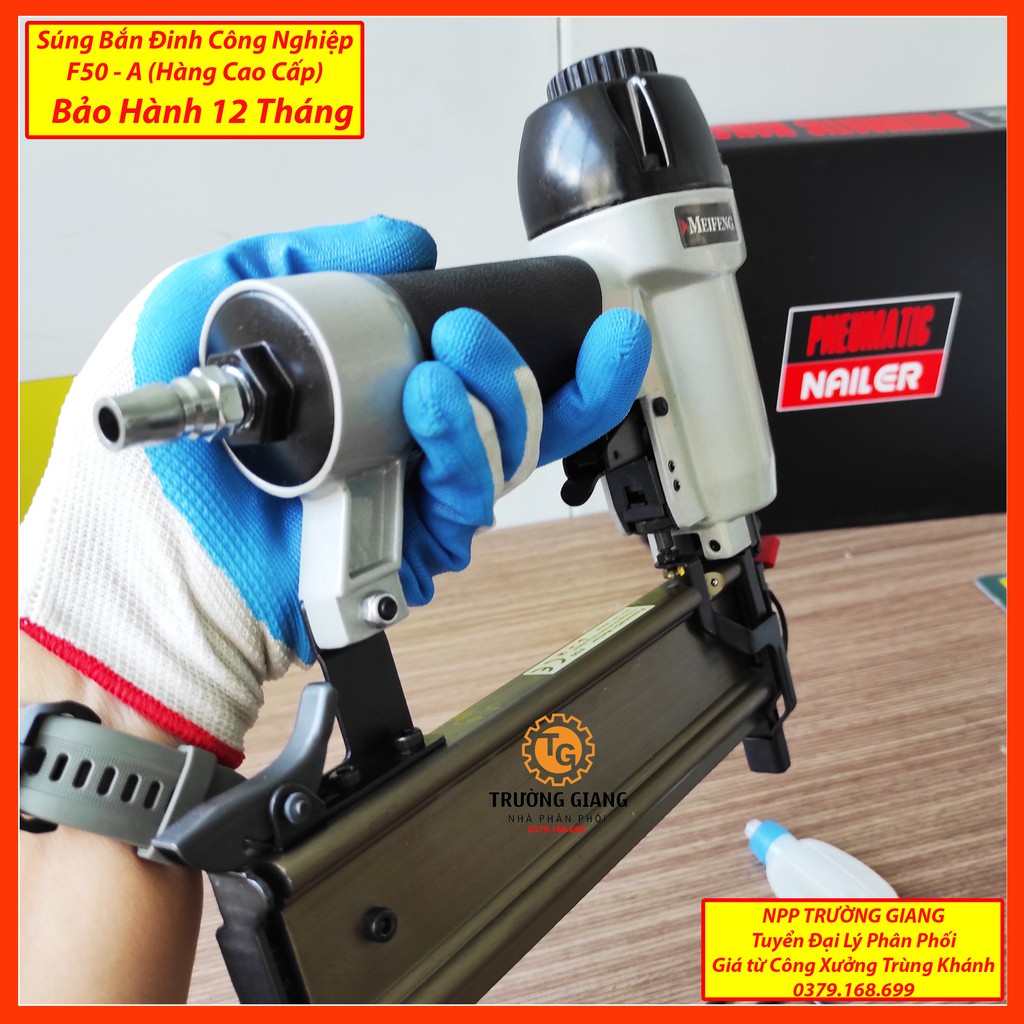 Súng Bắn Đinh Gỗ ☘ FREESHIP ☘ Súng Bắn Đinh F50 Chuyên Nghiệp - Đài Loan MEIFENG DaHoo - NppTruongGiang