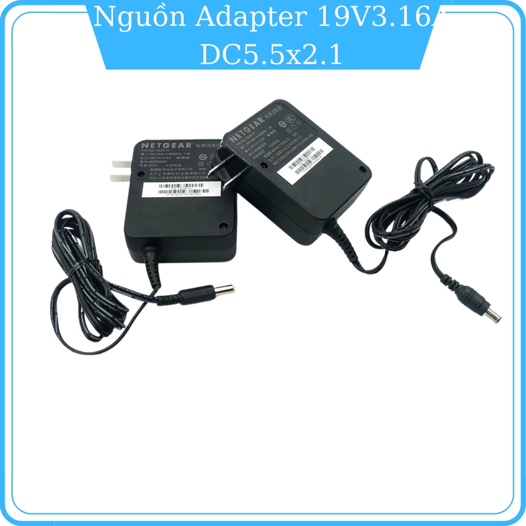 Sạc Laptop Asus 19v-3.16A Hàng Xịn - ADAPTER ASUS - Sạc asus chân to / nhỏ - sạc máy tính Asus Netgear